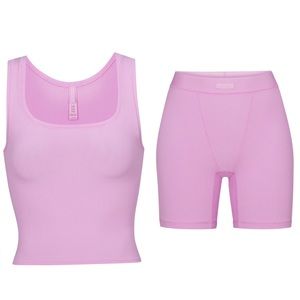 Ready To Ship SKIMS Soft Lounge Tank & Boxer Set Valentines Day Edition 💞